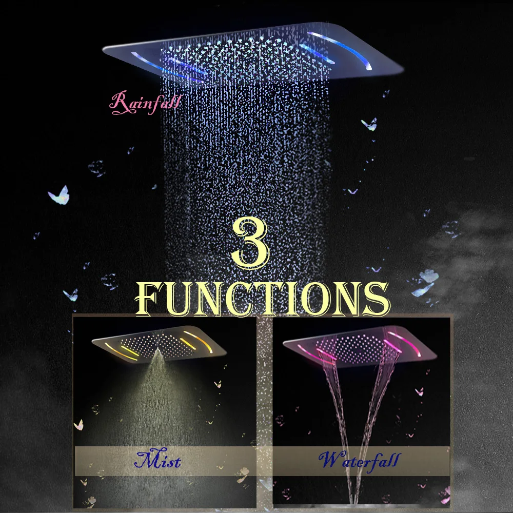 Душевая система со скрытой Термостатической кнопкой многофункциональный набор