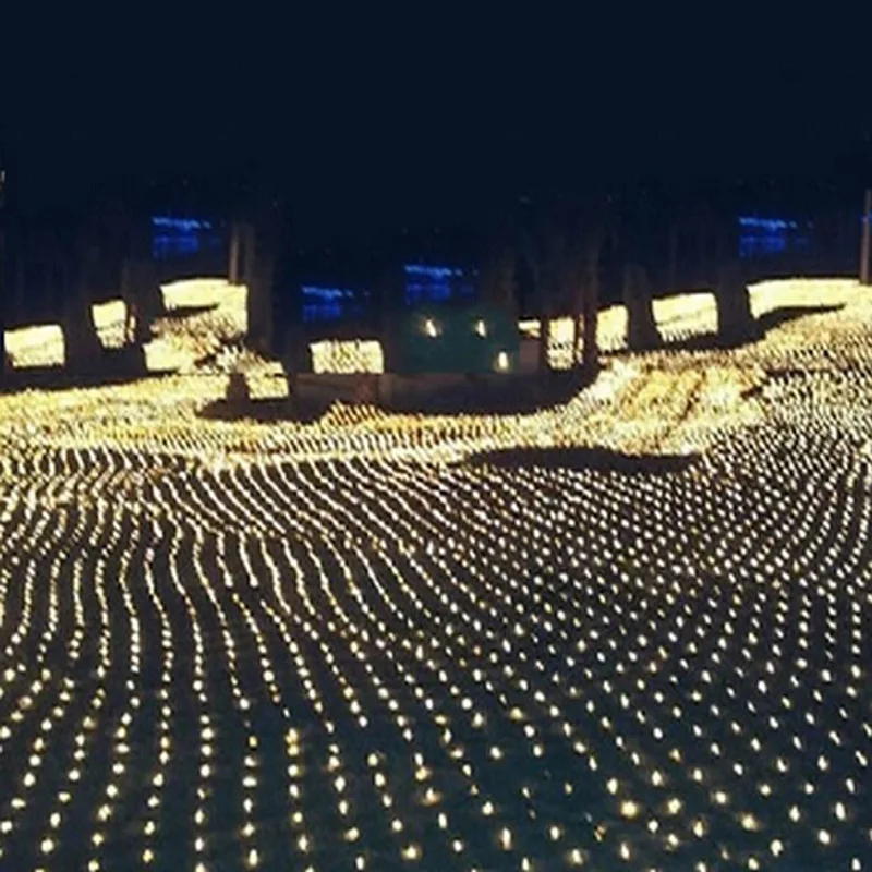 8M*10M Large Net Lights 2000 LED Mesh Decorative Fairy Twinkle Christmas Wedding  New Year Party
