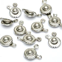 30sets 15x8mm snap clasps for bracelets necklace jewelry making fastener hooks connector charms diy accessories