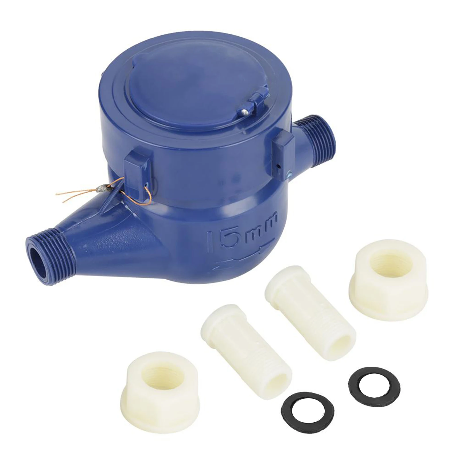 

DN15 Garden Home Plastic Cold Water Meter Single Water Flow Wet Table Measuring Tool Water Meter