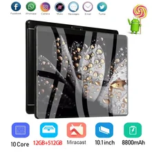 8800mAh Tablet Android 12GB 512GB Laptop Global Version Notebook Dual SIM 4G LTE WPS Office Pad Mini