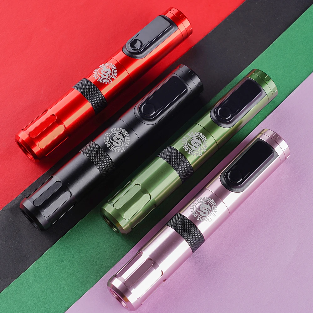 

Dragonhawk 3.5MM Replaceable Battery Wireless Recharge Tattoo Machine Pen LED Display Permanent MakeUp PMU Tattoo Supply