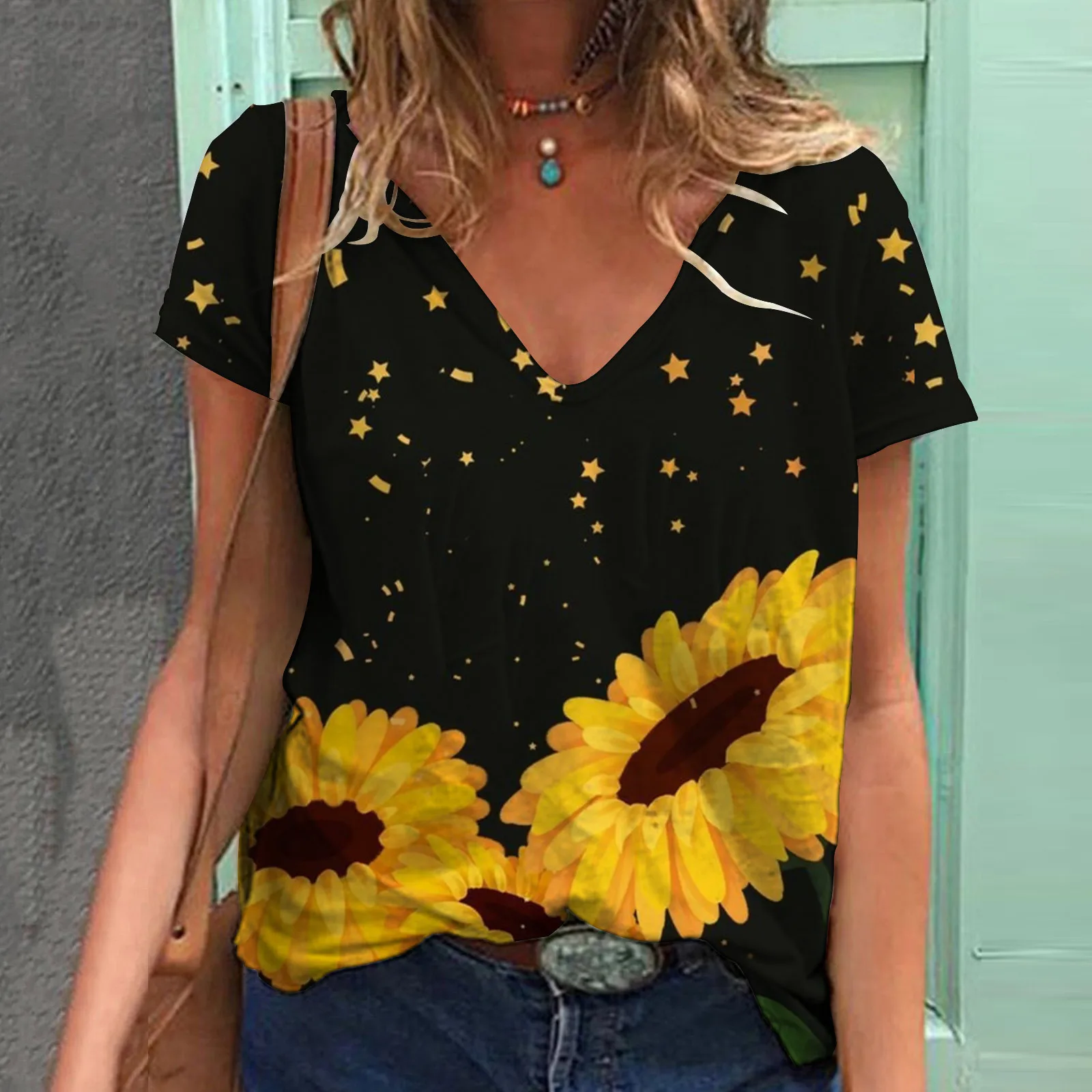 

Рубашка женская свободного покроя с длинным рукавом, пикантная модная блузка с V-образным вырезом, из полиэстера, белый цвет, на осень, 2021