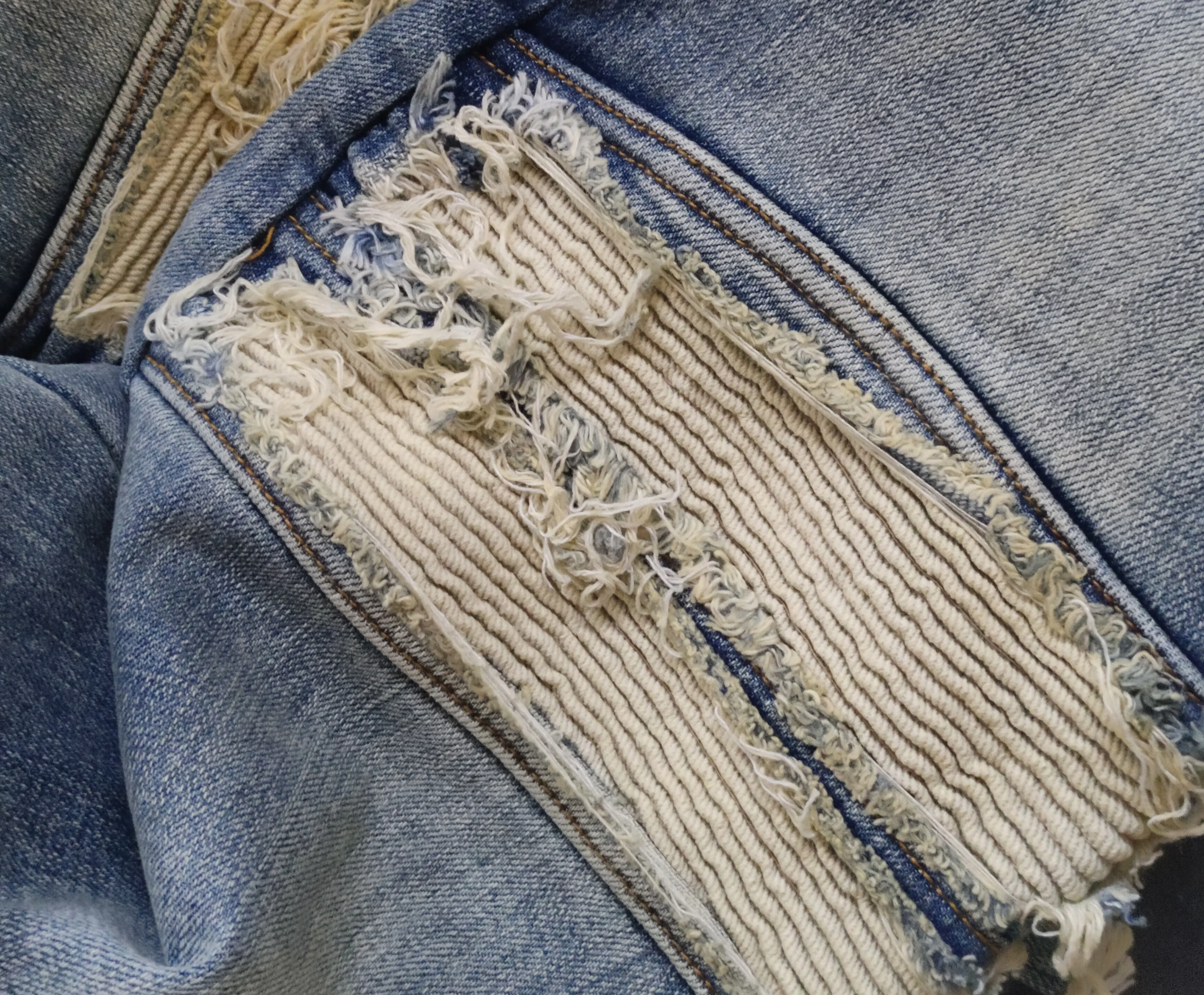 Y2k Streetwear High Street Jeans for Men Black Blue Motorcycle Leather Skinny Jeans Mid Waist Jeans Men