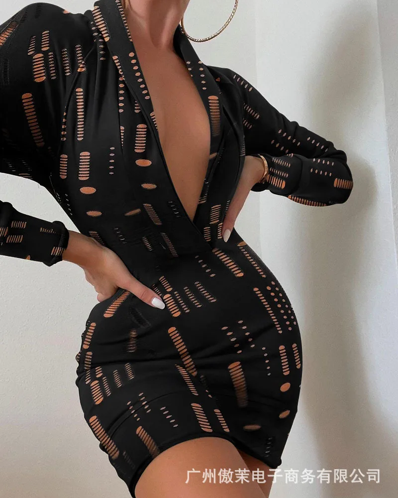 

Женское ажурное платье Spot, сексуальное платье, новинка 2022