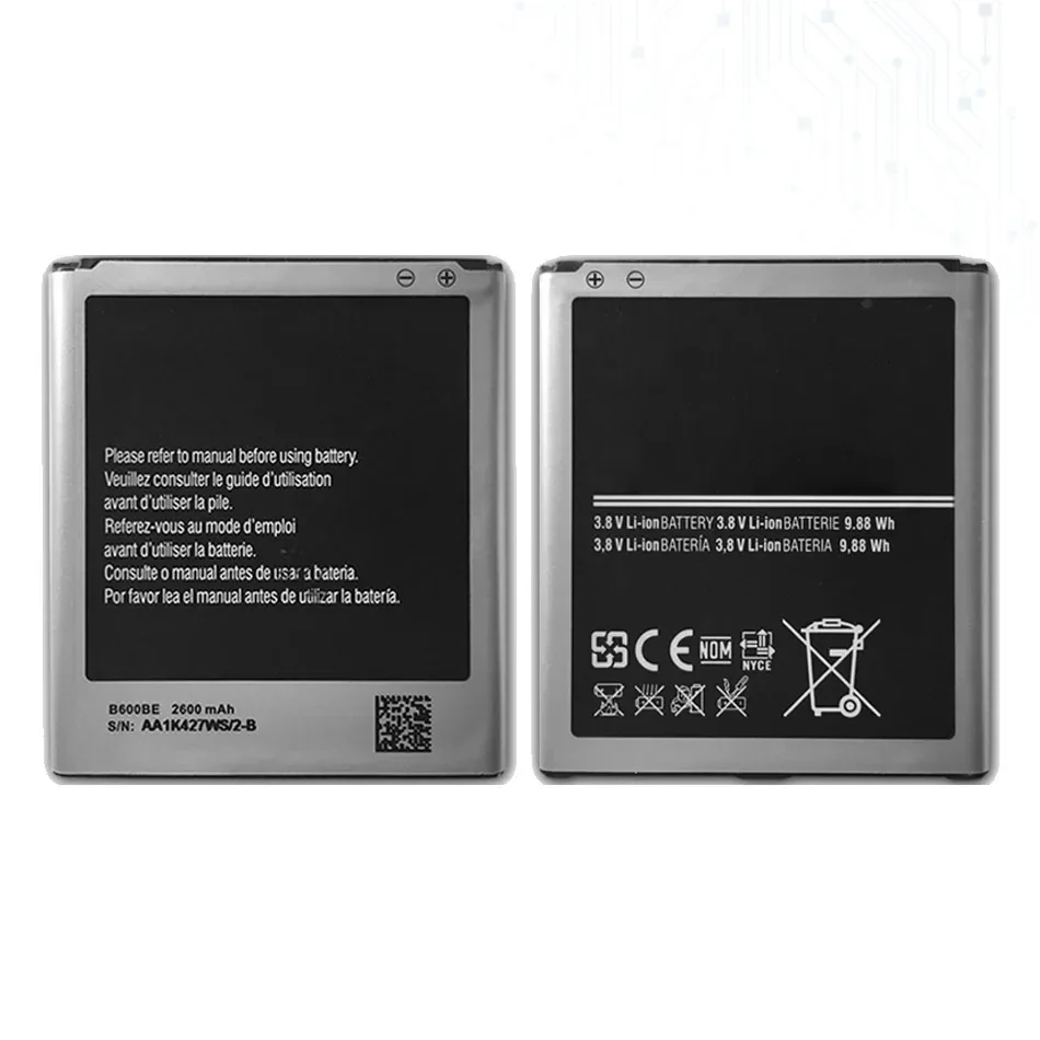 Аккумулятор 2600 мАч для Samsung GALAXY S 4 S4 I9500 I9502 i9295 GT-I9505 I9508 I959 i337 B600BC B600BE B600BK B600BU