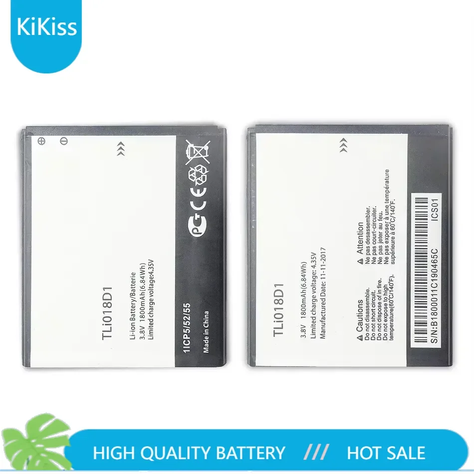 Сменный аккумулятор для Alcatel One Touch Pop D5 Dual 5038x OT5038X Pop3 5015D OT5016 5051A 1800 мАч TLi018D1 трек-код