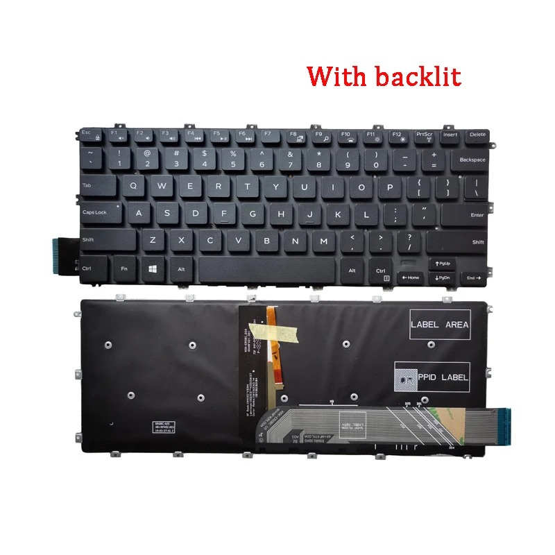 

NEW Genuine Laptop Rreplacement Keyboard Compatible for DELL Inspiron 5480 5481 5482 5488 15-5580 5588 7580 V5481
