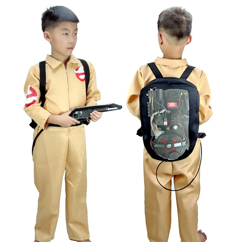 Ghostbusters Weaponry Costumes Halloween Costume for Kids Toys Anime Ghostbusters Cosplay Jumpsuits Carnival Suits Bag Clothes