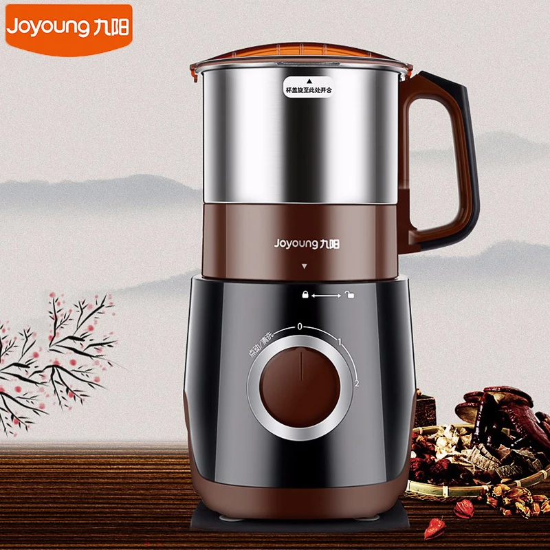 

Joyoung 220V Electric Grinder 1100ML Stainless Steel Coffee Grinder 500W Pure Copper Motor Speed Adjustable Milling Grinding Cup