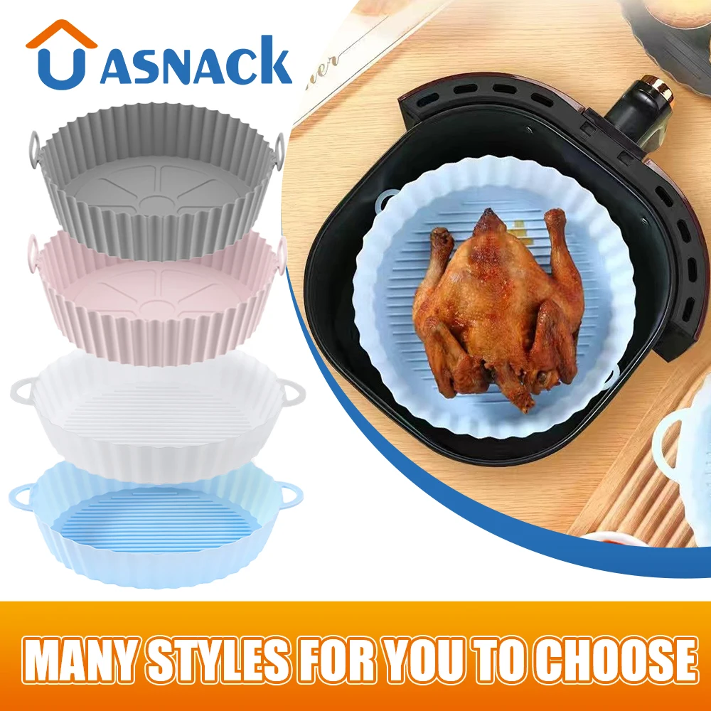 

15/17/18 см пневматическая фритюрница для духовки поднос для жарки пиццы курицы корзина ковер фритюрница силиконовый горшок круглый сменный г...