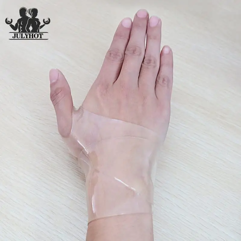 

1pc Silicone Wristbands Transparent Wrist Protection Brace Sports Basketball Badminton Wristband Wrist Compress Support