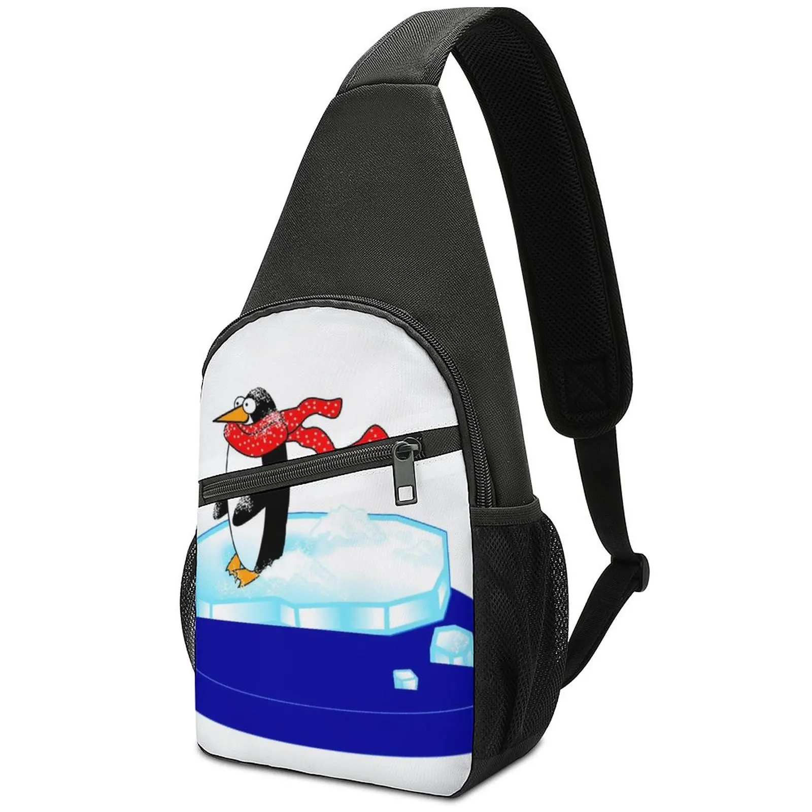 

Pingu Chest Bags Male Noot Rabby Pingu Meme Funny Stop Motion Print Shoulder Bag School Small Bag Cycling Motorcycle Sling Bags