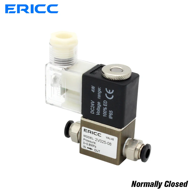 

10PCS 2V025-08 Normally Closed 12V 24V 220V 1/4" BSP 2 Way 2 Position Air Solenoid Valve 2V025-08 Pneumatic Control Valve