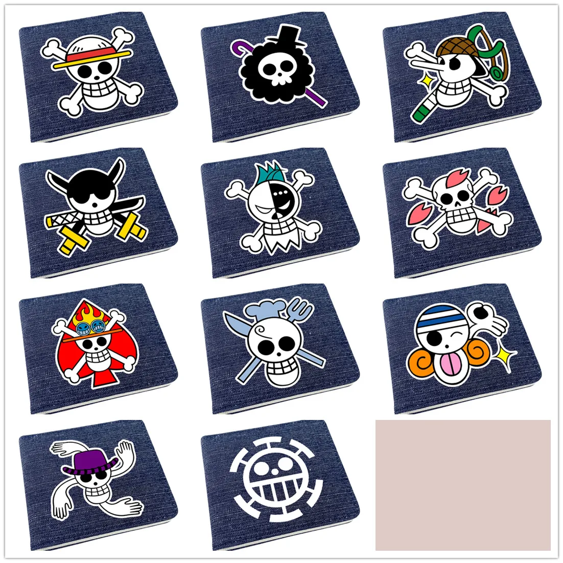 

Аниме цельный мужской короткий двухскладной синий кошелек на молнии для женщин и мужчин кошелек для монет унисекс холщовый идентификатор/к...