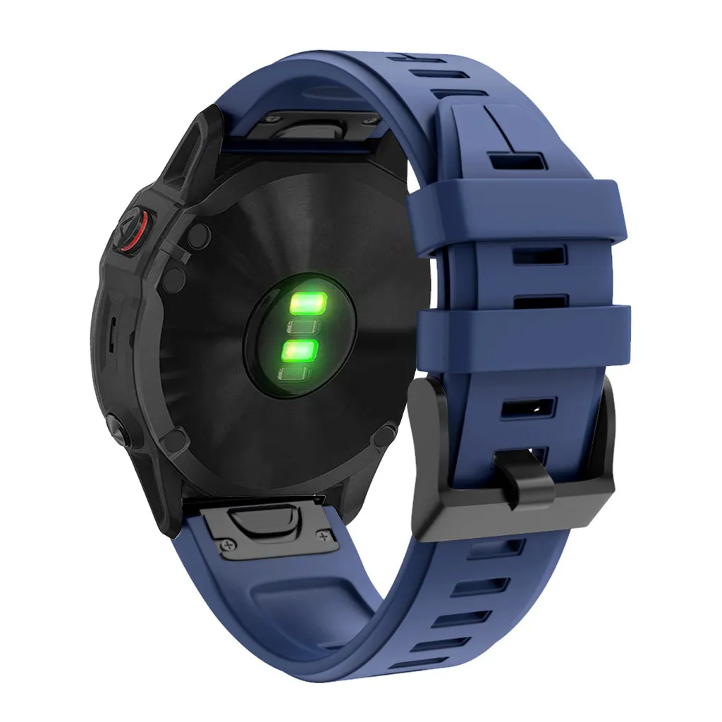 Ремешок для умных часов Smart Watch для Garmin Fenix 6X/Fenix 6XPro, силиконовый ремешок с многоцветным дизайном и быстрым выпуском на запястье.