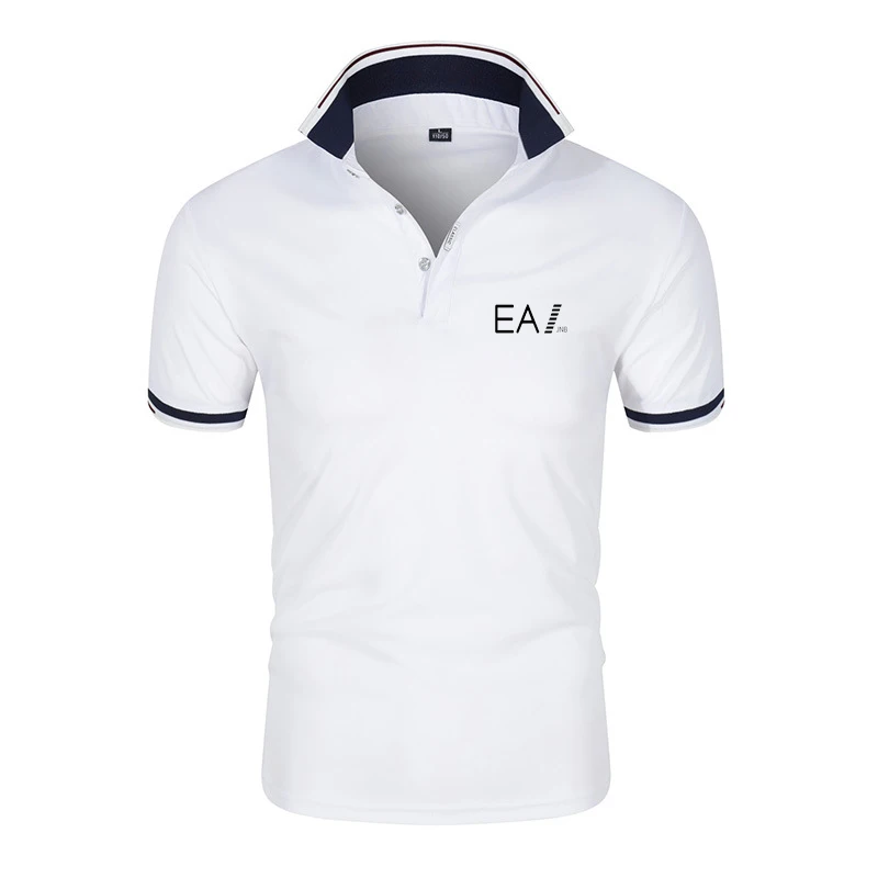New Summer High Quality Men Polo Shirts Casual Business Social Short Sleeve Mens Shirts Stand Collar Comfortable Polo Shirt Men