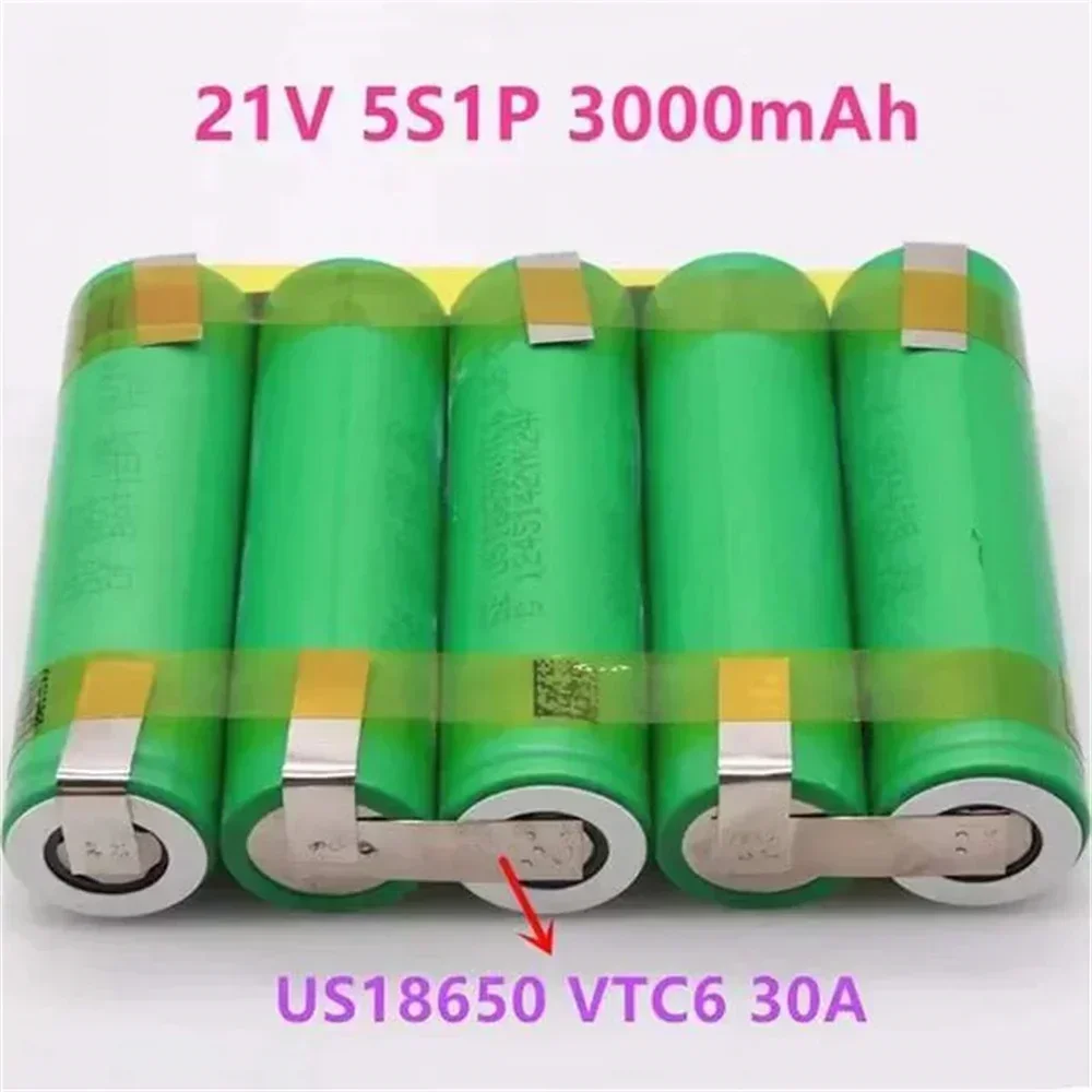 Фото Аккумулятор 18650 VTC6 3000 мАч 30 А для Giet Tournevis Bande À Souder 3S 4S 5S 6S 12,6 В Pack De Batterijen Персонализируемый №3
