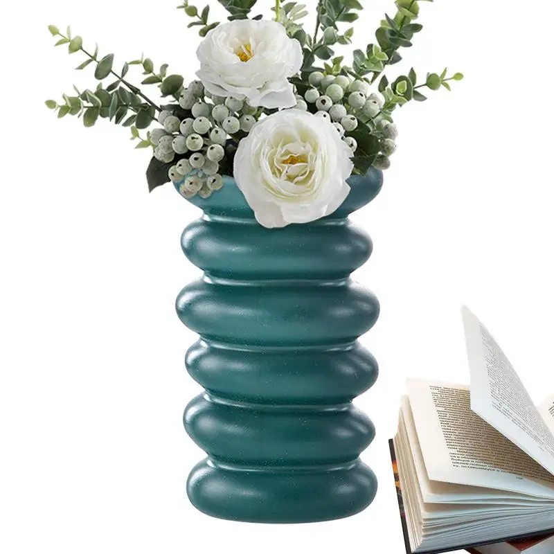 

Spiral Vase Minimalist Wavy Lines Flower Modern Dried Flower Vases For Kitchen Living Room Offices Desk