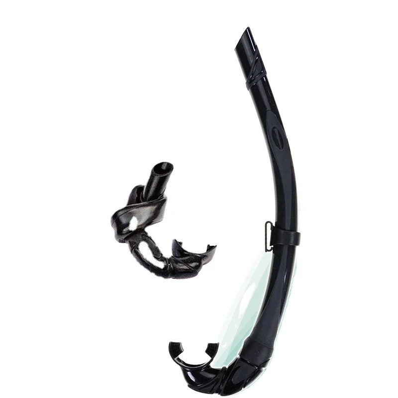 

Flexible semi shape diving snorkels equipment silicone rubber snorkel mouthpiece