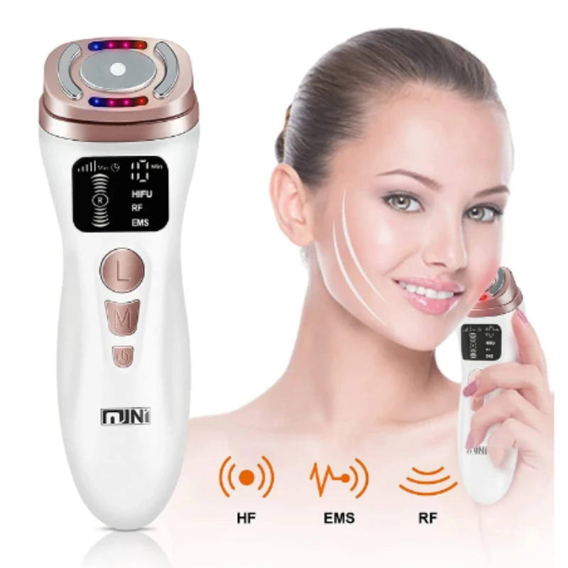 

Mini HIFU Machine Ultrasound RF EMS Facial Beauty Device Face Massager Neck Lifting Tightening Rejuvenation Skin Care Product