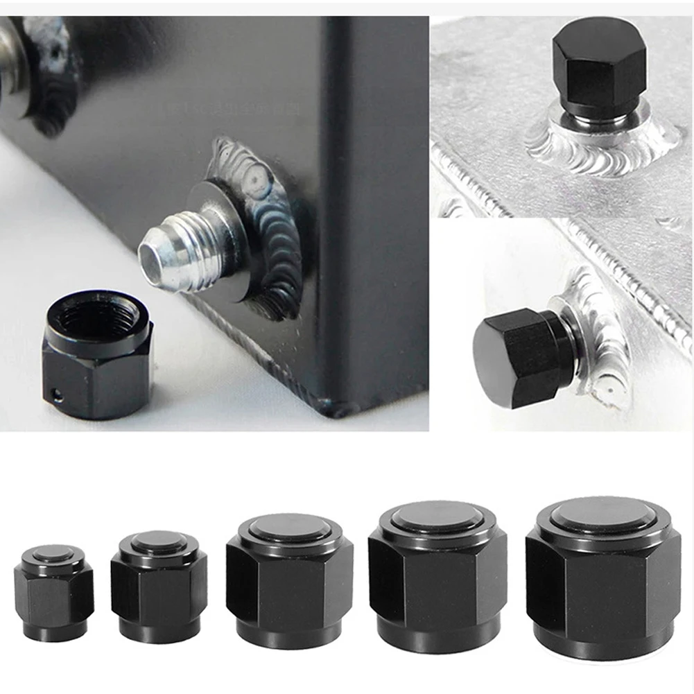 

AN4, AN6, AN8, AN10, Женская клешкая крышка, алюминиевая топливная трубка, заглушка, черная гайка для автомобиля, модифицированные аксессуары для автомобиля, детали для автомобилей