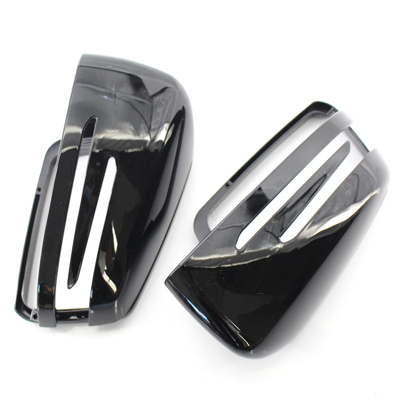 Глянцевая крышка для зеркала заднего вида из углеродного волокна 1 пара Mercedes Benz A C