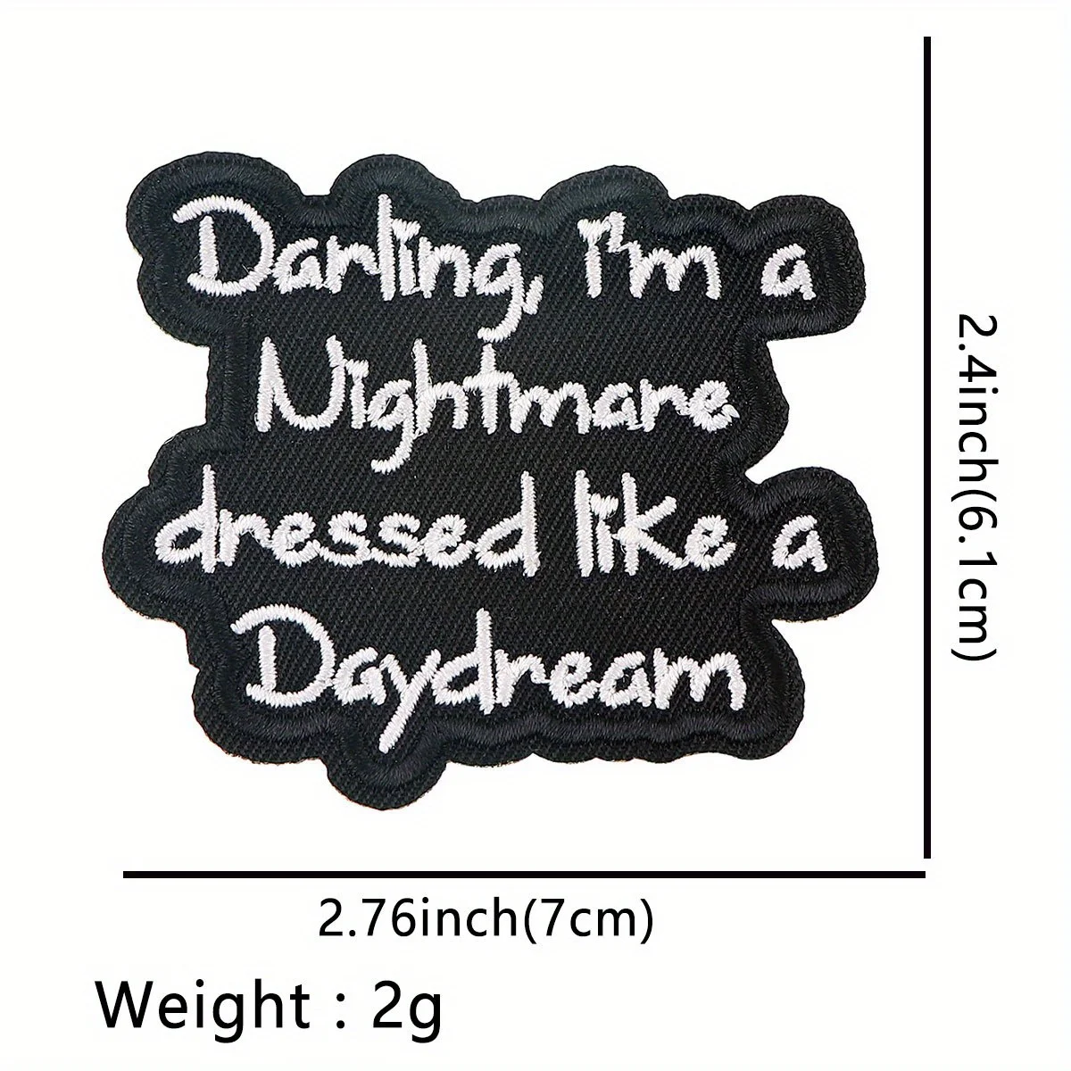  нашивка с забавной цитатой Я кошмар - текстами альбома Тейлора Сwift вышитая