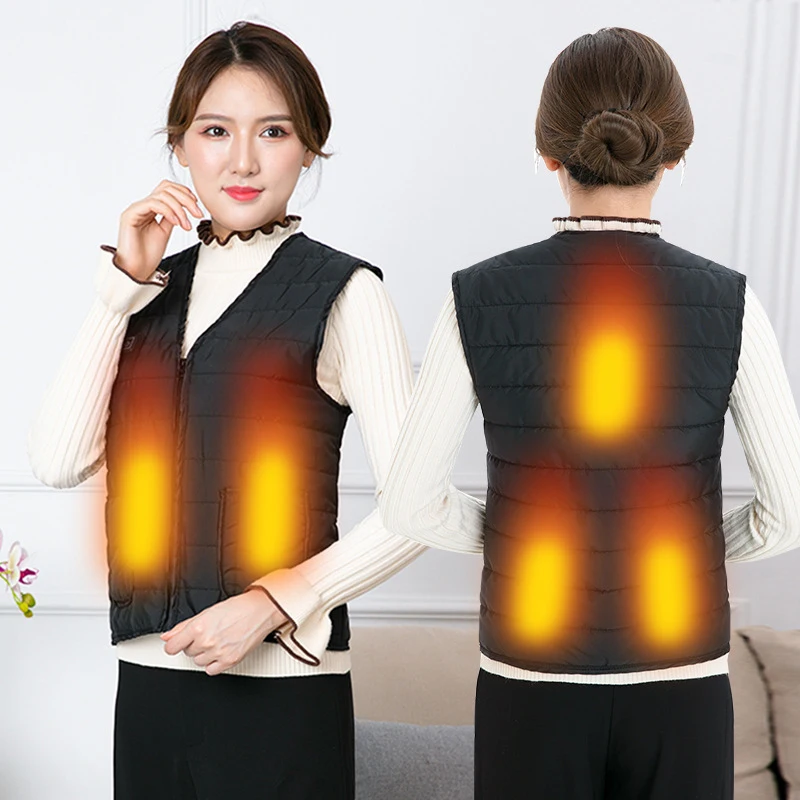 

Electric Heating Vest Heated Down Man Heated Vest Men Women Thermal Bodywarmer Hunting Veste Chauffante Homme Vest S-4xl