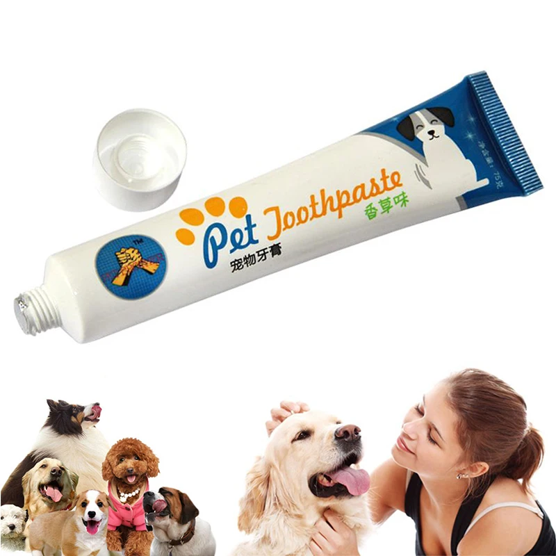 

Pet Healthy Toothpaste Set Edible Oral Cleaning Supplies Small Large Dog Cats Teeth Cleaning Anti Bad Breath Calculus Brush Care