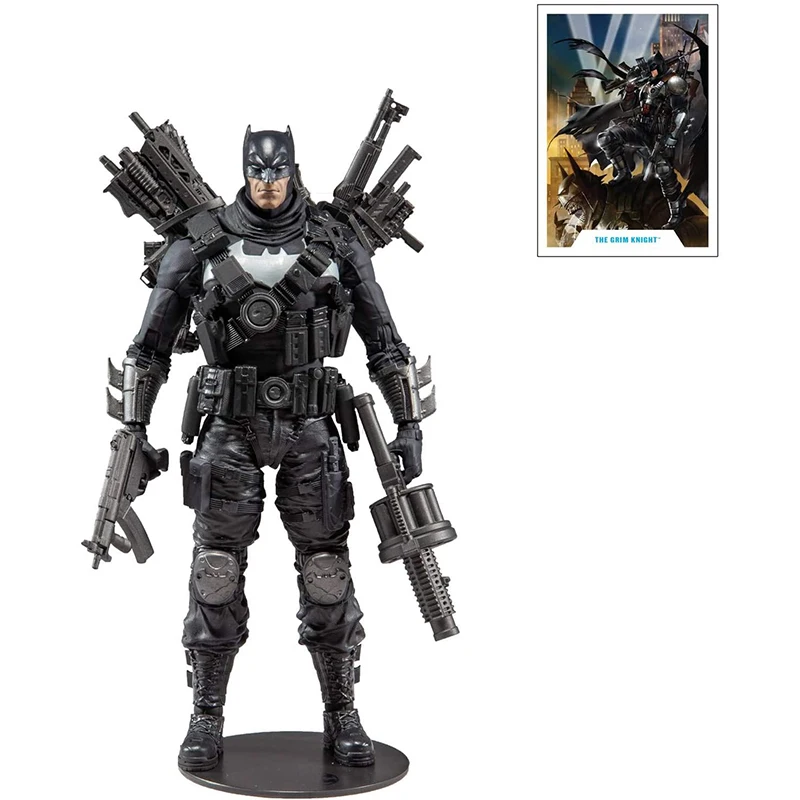 

Игрушки Mcfarlane DC Multiverse 7 дюймов Dark Nights:Metal The Grim Knight экшн-фигурка, модель, украшение, коллекционная игрушка, подарок на день рождения