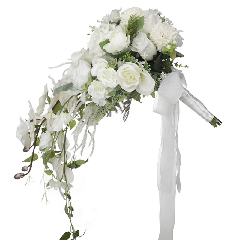 

24 Inch Artificial Rose Wedding Bouquets for Bride Proposal Ceremony Anniversary