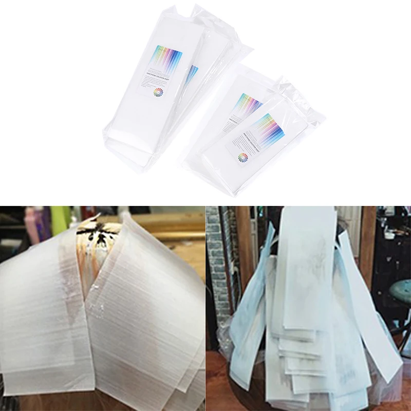 

50Pcs Hairdressing Dyeing Tools Highlight Paper Hair Dyeing Sheets Reusable Hair Coloring Isolation Sheet 5 Size