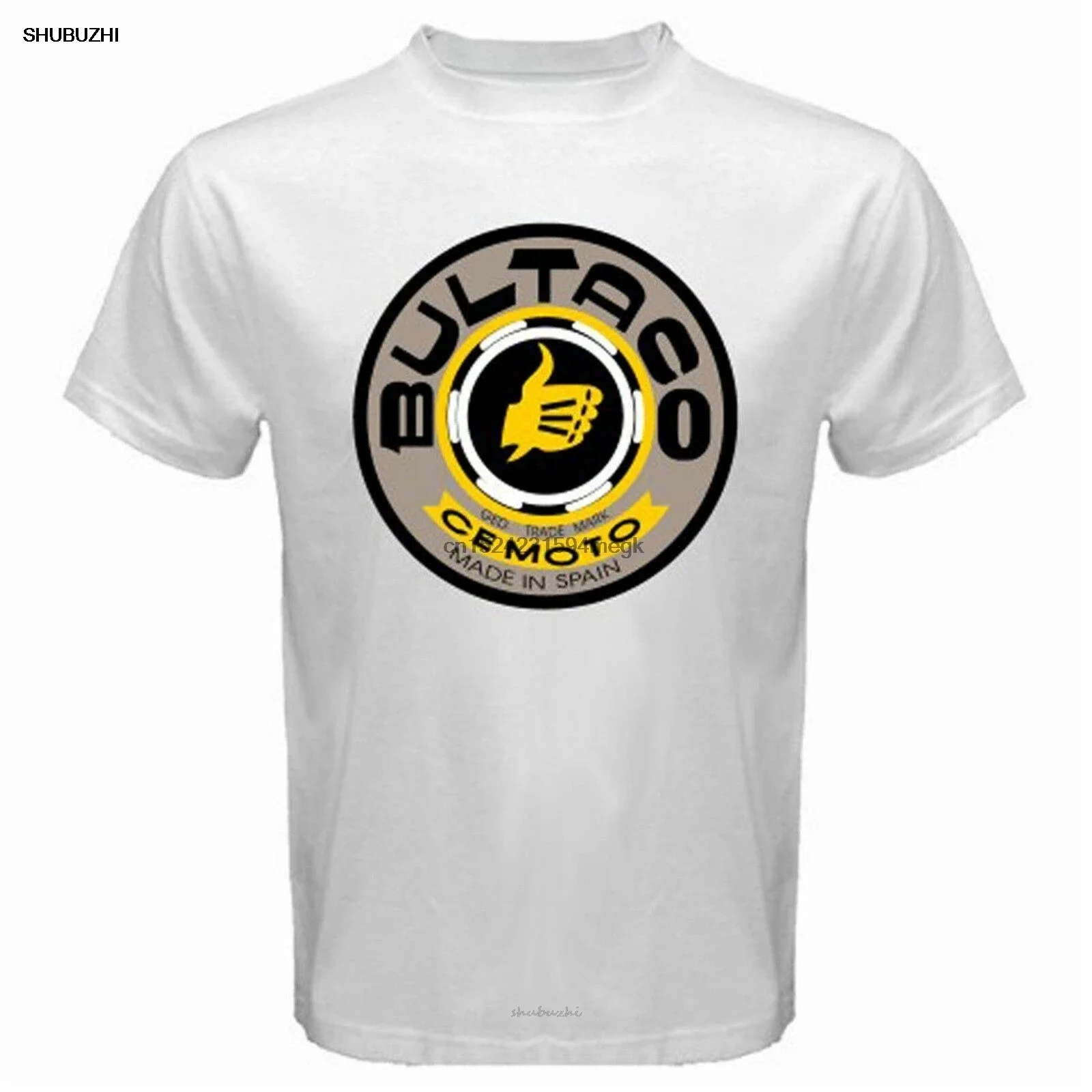 Bultaco Cemoto Мотоциклы Мужская белая футболка Размер S M L XL 2XL 3XL мужская брендовая