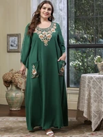 toleen elegant women plus size large maxi dress 2022 spring abaya long muslim turkey dubai evening party festival robe clothing