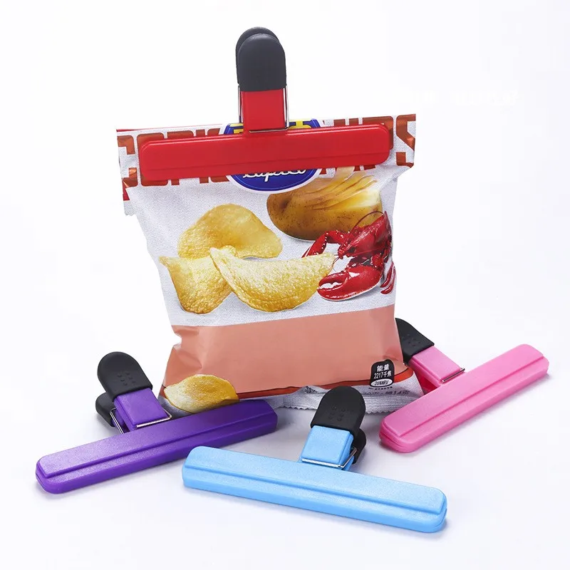 

Multifunction Bag Clips Sealing Snack Clip Fresh Food Clips Photo File Clamps Assorted Colors Tight Seal Grip Bag Clip
