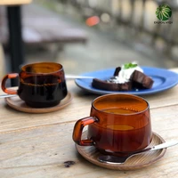 colorful coffee mug high borosilicate glass coffee cup tumbler caneca tazas tea juice milk water mug heat resistant