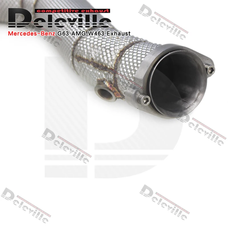 Фото Выпускной коллектор OEM из нержавеющей стали для Mercedes-Benz G63 AMG W463 2013-2019, прямой, без ограничений по потоку №2