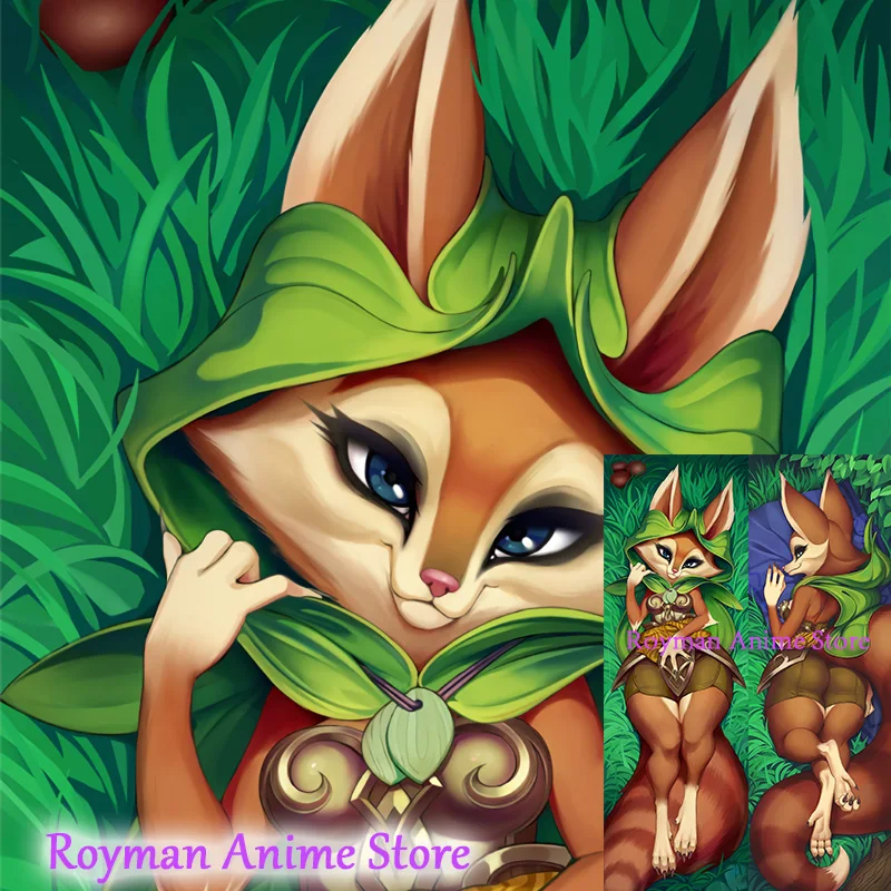 

Двусторонняя наволочка для подушки Dakimakura Anime hoodwink (dota)
