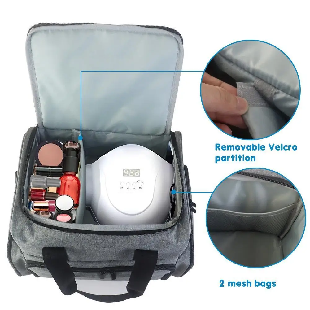 Portable Travel Makeup Storage Bag Nail Polish Bottles Nail 