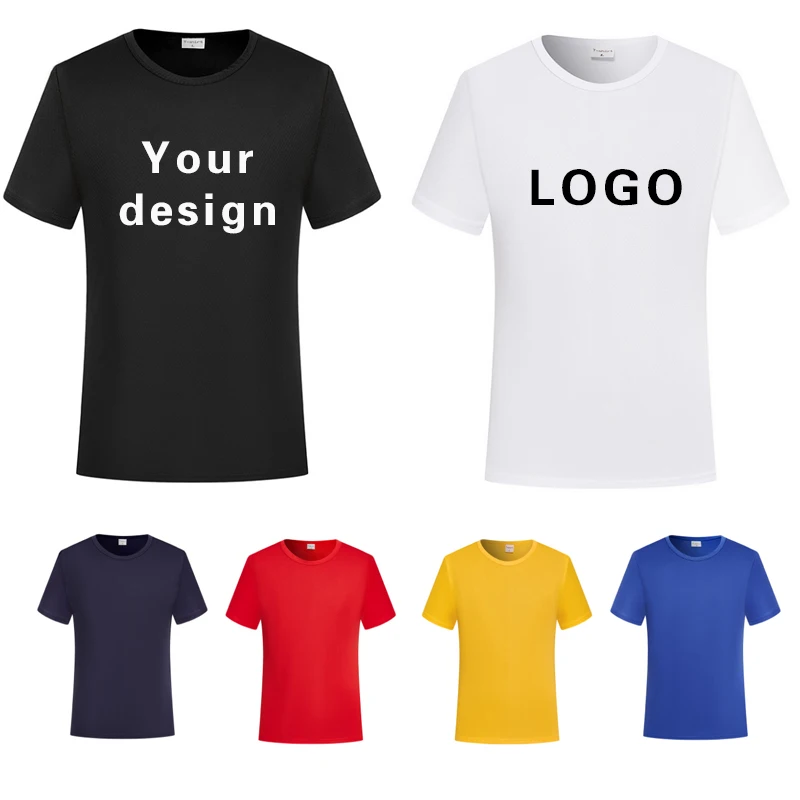 Футболка с принтом на заказ Быстросохнущий топ коротким рукавом для мужчин и
