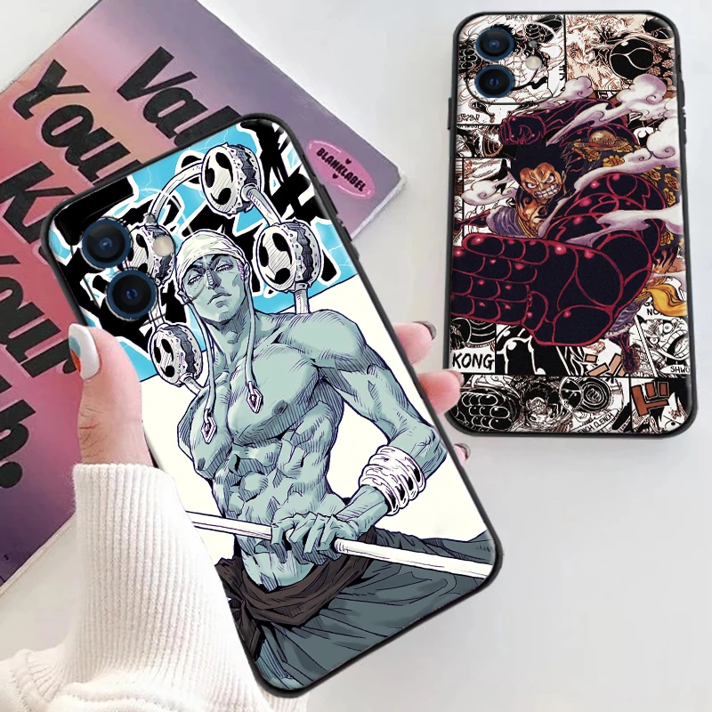 

ONE PIECE Cartoon Phone Cases For iPhone 11 12 Pro MAX 6S 7 8 Plus XS MAX 12 13 Mini X XR SE 2020 Back Cover Soft TPU Coque
