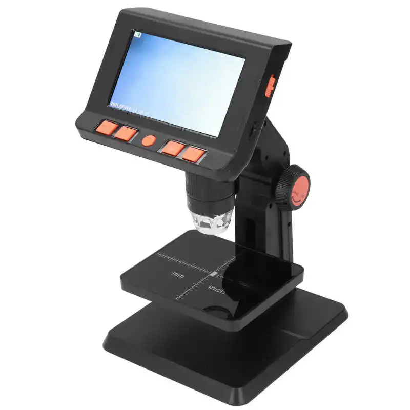 electronic microscope kit 16° viewing angle hd digital microscope with stand for diy experiment free global shipping