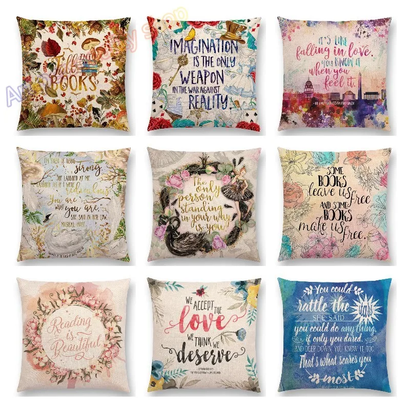 

Hot Sale Pillowcase Cushion Cover Decor Gorgeous Flowers Graceful Thoughts Beautiful Tongue Shiny Throw Pillow Case Cover 18x18