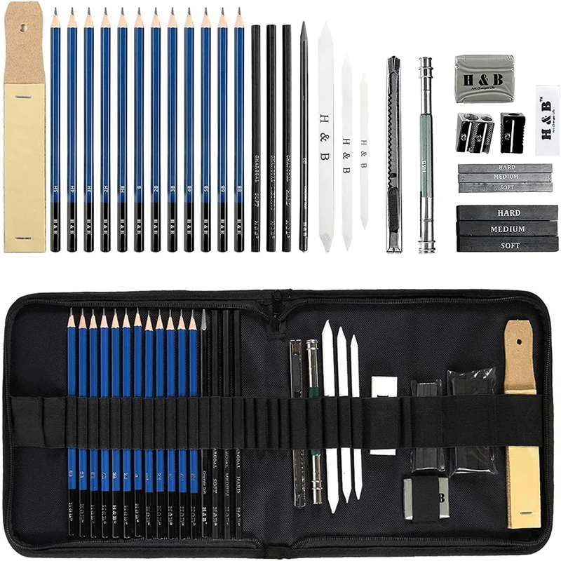 S Bag Eraser Art Kit For Student Professional Artist Drawing