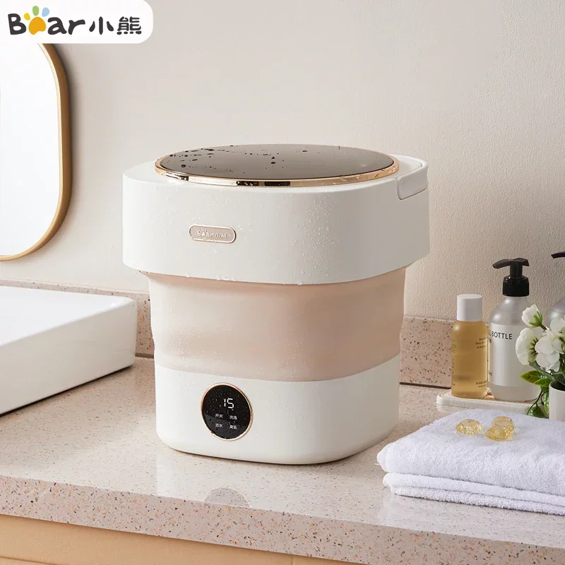 Портативная маленькая складная стиральная машина Bear 8 5 л бытовая техника