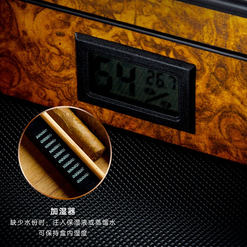 LUBINSKI элегантная коробка из кедрового дерева дорожный хьюмидор для сигар с