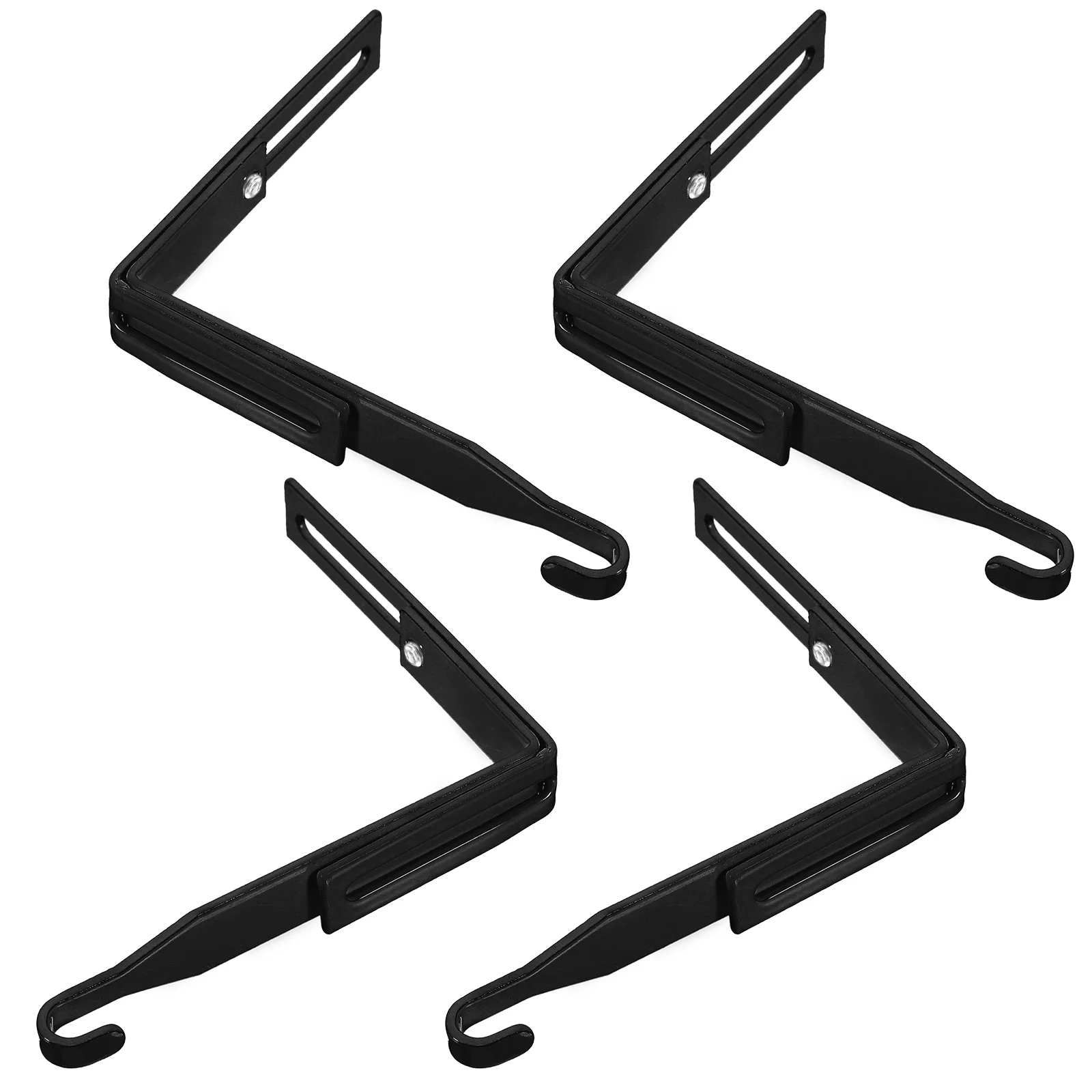 

4 Pcs Cloth Hangers Adjustable Door Hooks For Hanging Cabinet Vintage The Drying Rack Storage Metal Cubicle Towel