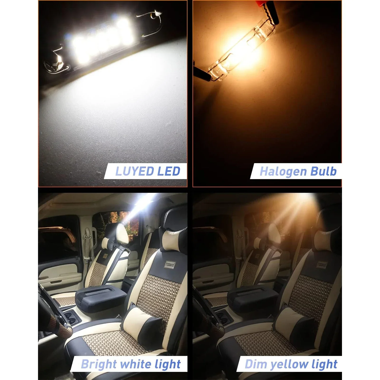 Автомобильная сверхъяркая фестон C5W 44 мм 2P постоянный ток 12 В 561 562 567 564 3020 шт.