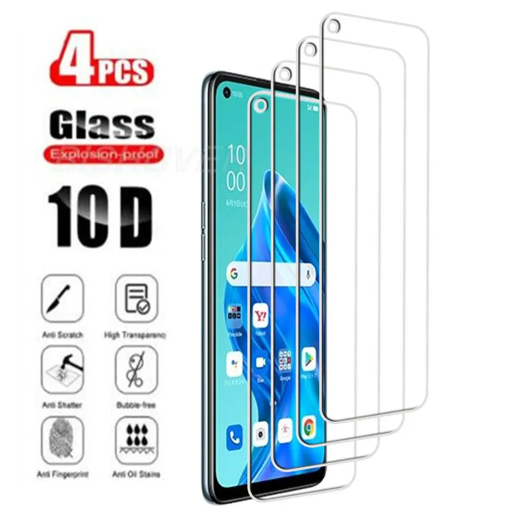 

4 шт., закаленное стекло для OPPO Reno5, 55 дюймов